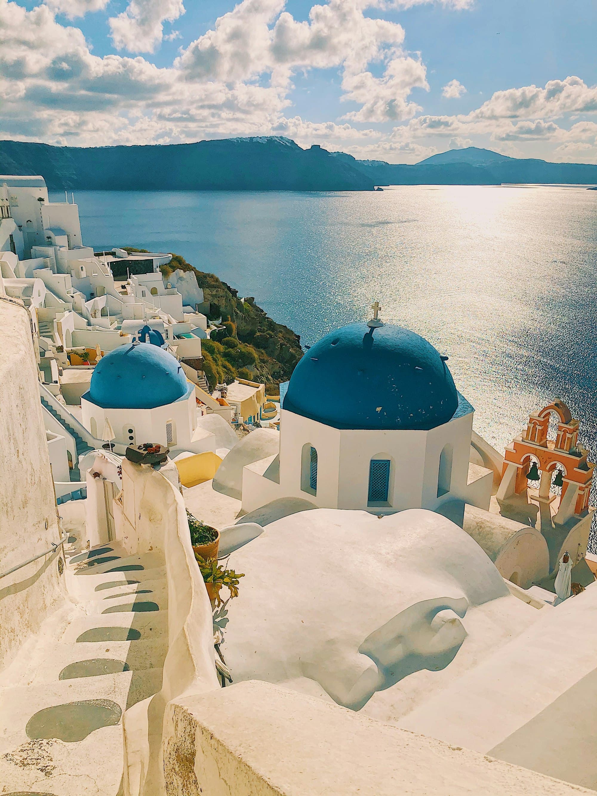 A Mediterranean coast at evening